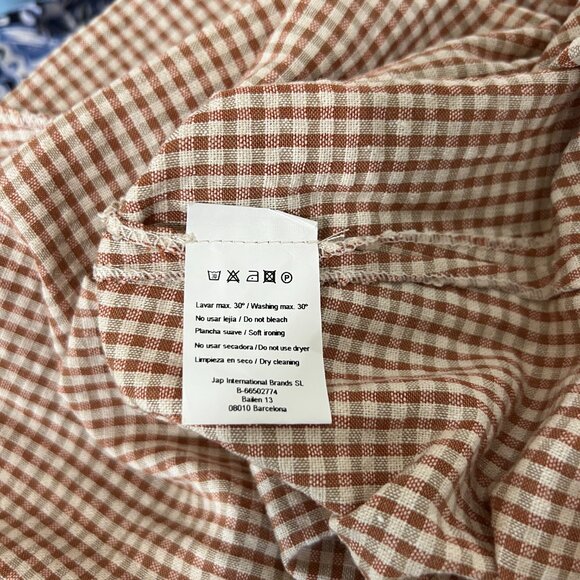 NWT Mus & Bombon Gingham Midi Dress, Made in Spain, Medium - Picture 8 of 13